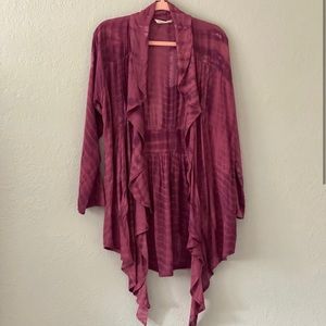 Soft Surroundings Bali Kimono Flyaway Longline Top